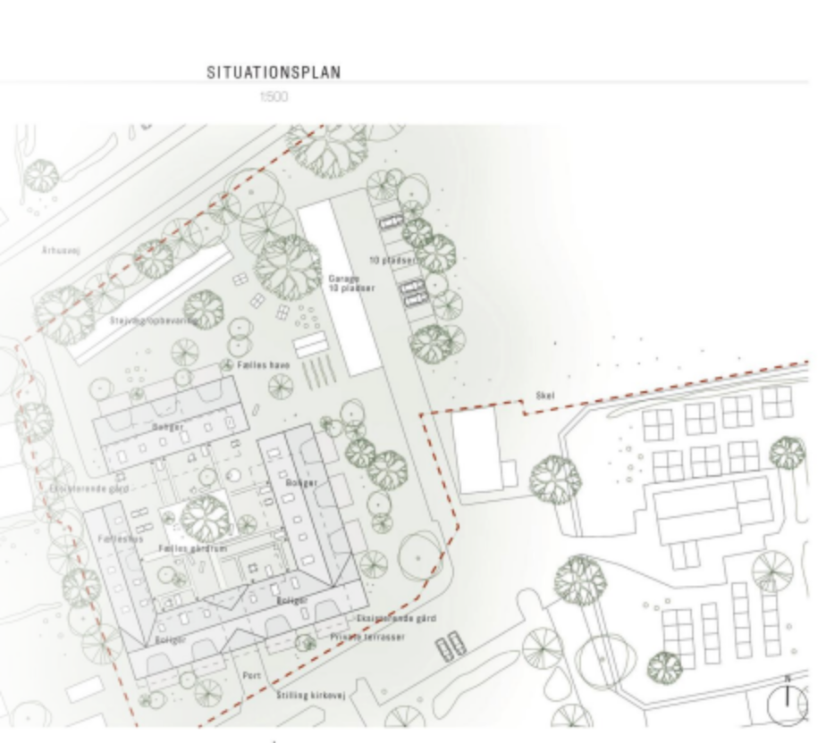 Situationsplan, Stilling Kirkevej